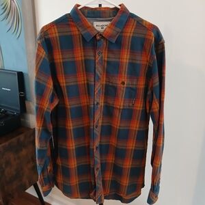 Billabong Multicolor Plaid Button Down Shirt